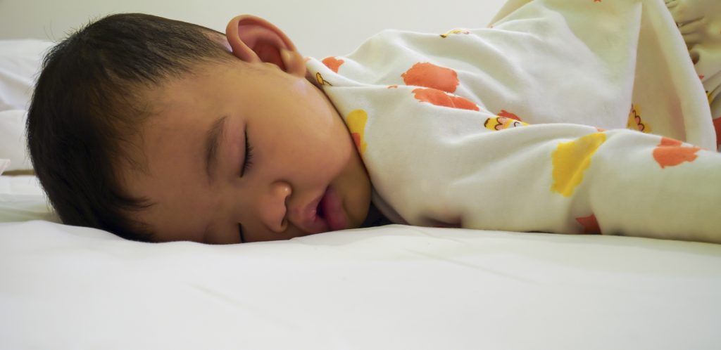 baby sleeping at Blue Windmill Day Nursery