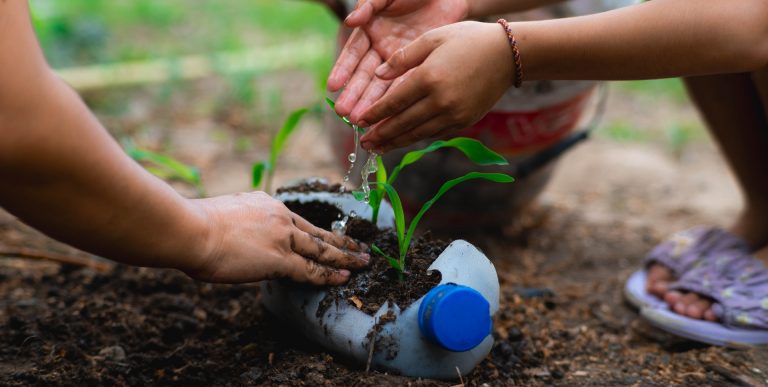 Outdoor Learning in the Early Years gardening which leads to outdoor learning at blue windmill day nursery, Rugby, UK